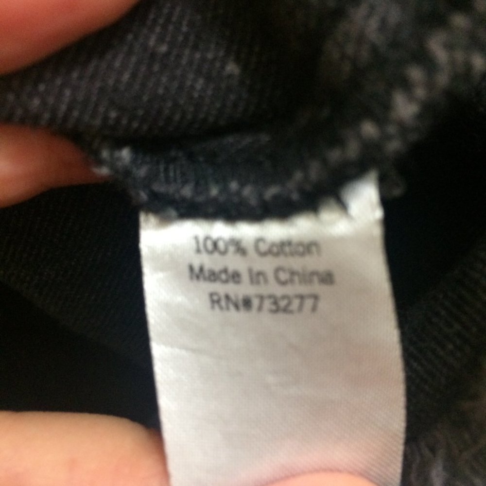 K/LAB Ruffle Sleeve Top Washed Out Black Denim NWT - Picture 9 of 10